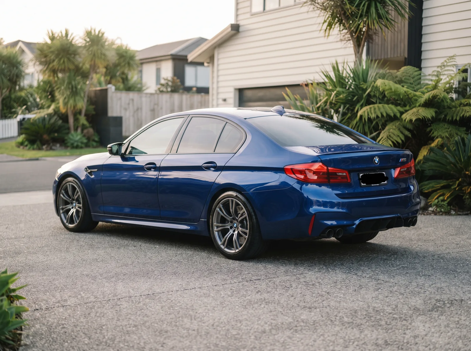 Illustrative BMW M5 photograph for homepage premium